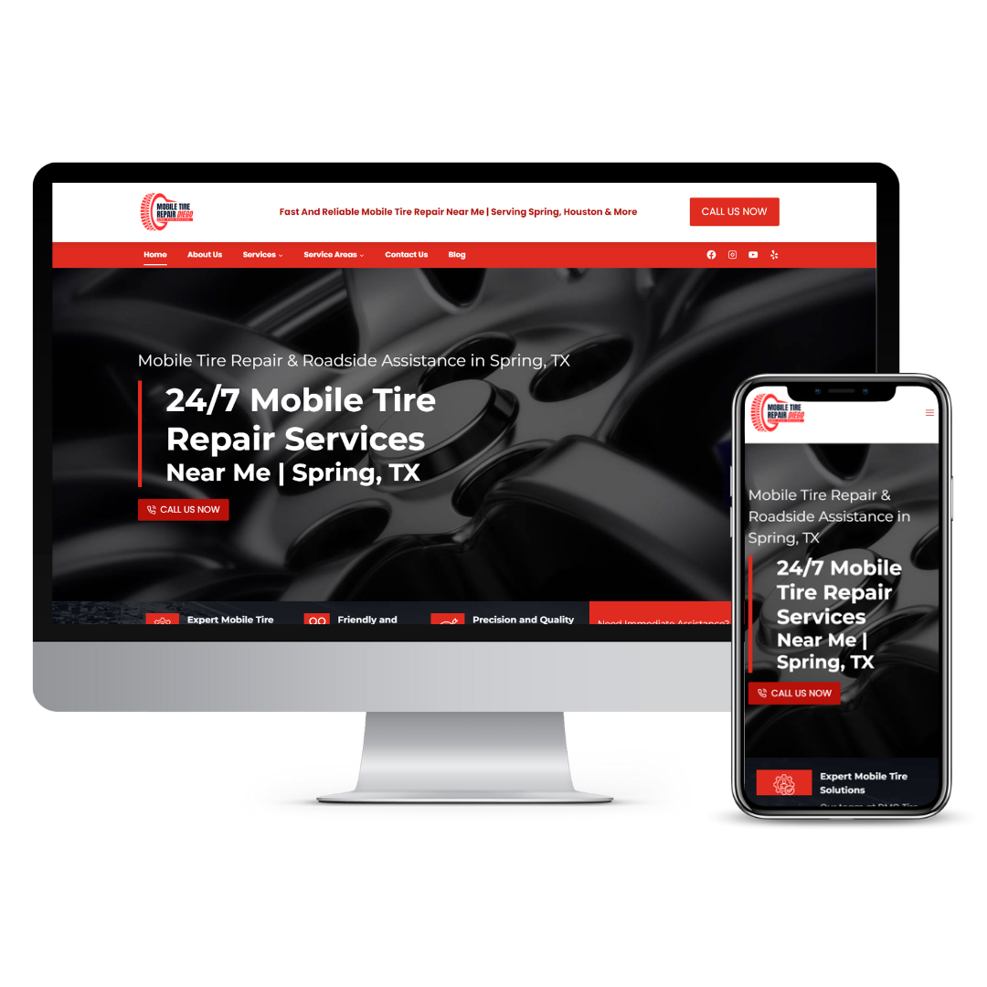 DMC Tire Services website mockup